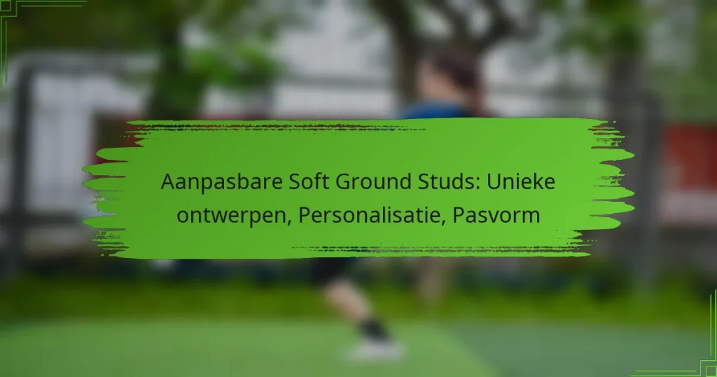 Aanpasbare Soft Ground Studs: Unieke ontwerpen, Personalisatie, Pasvorm