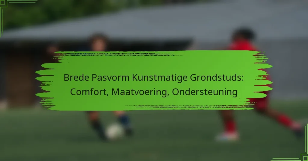 Brede Pasvorm Kunstmatige Grondstuds: Comfort, Maatvoering, Ondersteuning