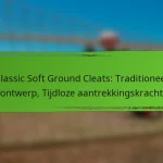 Classic Soft Ground Cleats: Traditioneel ontwerp, Tijdloze aantrekkingskracht