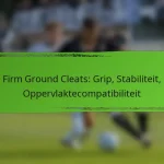 Firm Ground Cleats: Grip, Stabiliteit, Oppervlaktecompatibiliteit