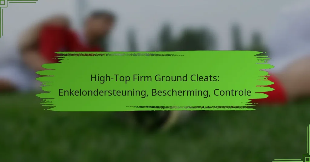 High-Top Firm Ground Cleats: Enkelondersteuning, Bescherming, Controle