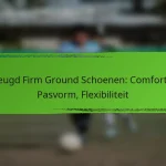 Jeugd Firm Ground Schoenen: Comfort, Pasvorm, Flexibiliteit