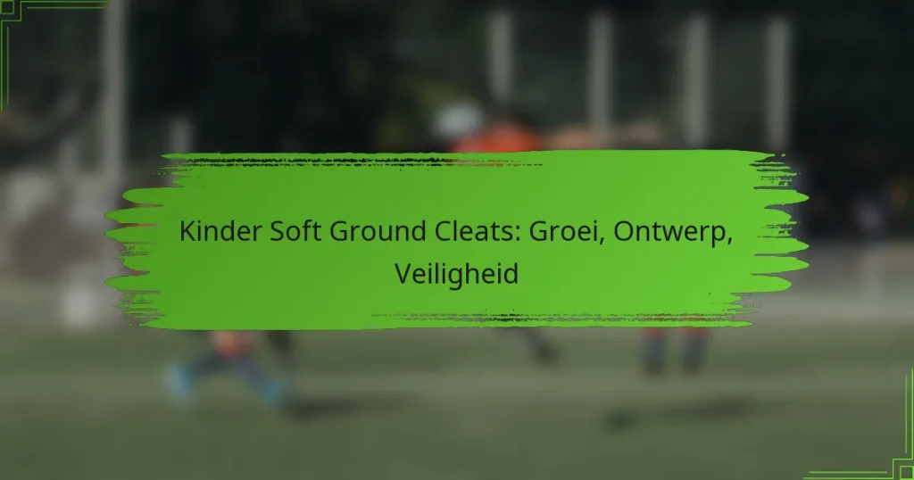 Kinder Soft Ground Cleats: Groei, Ontwerp, Veiligheid