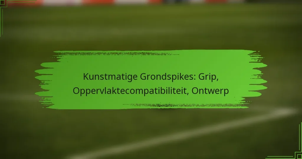 Kunstmatige Grondspikes: Grip, Oppervlaktecompatibiliteit, Ontwerp