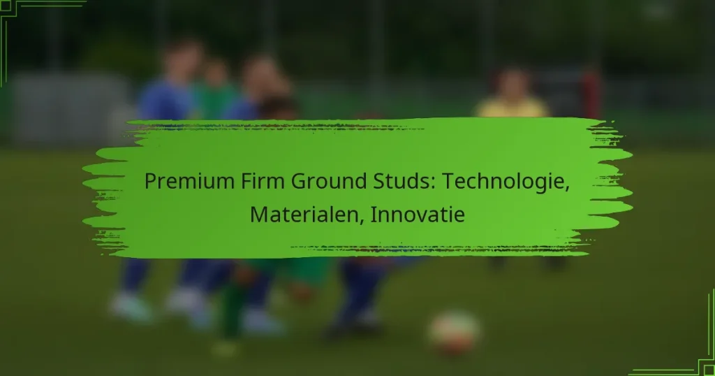 Premium Firm Ground Studs: Technologie, Materialen, Innovatie
