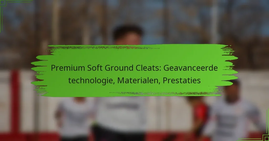 Premium Soft Ground Cleats: Geavanceerde technologie, Materialen, Prestaties