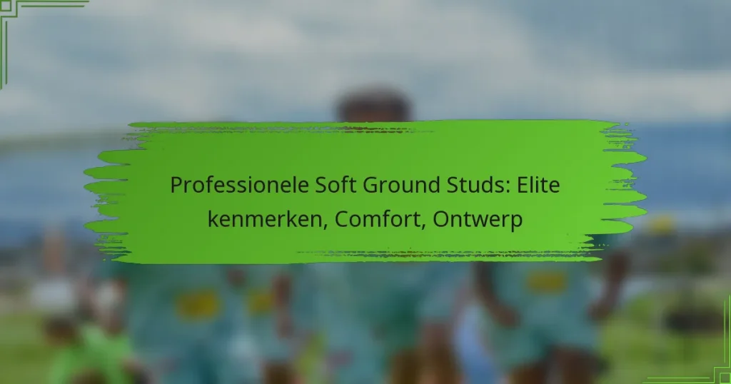 Professionele Soft Ground Studs: Elite kenmerken, Comfort, Ontwerp