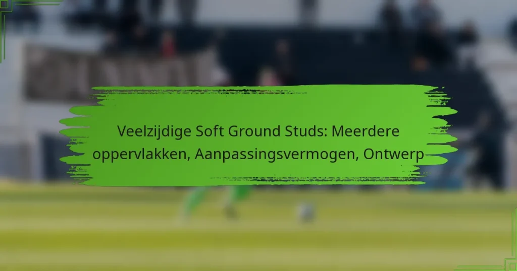 Veelzijdige Soft Ground Studs: Meerdere oppervlakken, Aanpassingsvermogen, Ontwerp