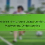 Wide Fit Firm Ground Cleats: Comfort, Maatvoering, Ondersteuning